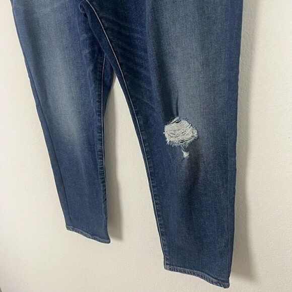 Madewell The Mom Jean Plus Size 37 High Waist Mom Jeans Medium Wash Distressed - Picture 10 of 12
